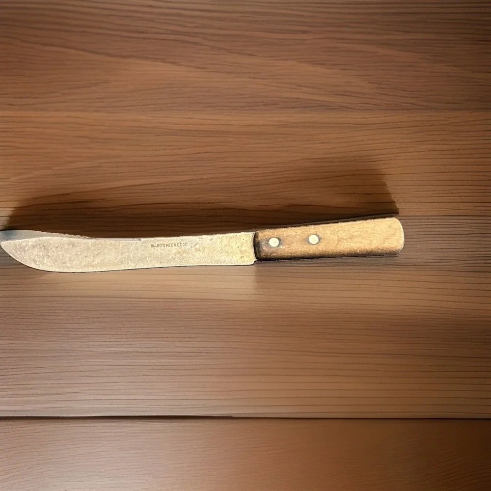 Vintage Ward's Keen Edge Butcher Slicing Knife 8